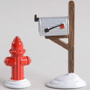 ❌SOLD ❌ Department 56 “Fire Hydrant and Mailbox” – Snow Village Accessory